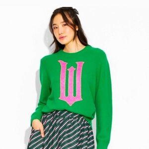 Target x Paul Tazewell Green And Pink Wicked Pullover Sweater Size XS